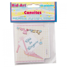 Convite Kid Art Cha de Lingerie