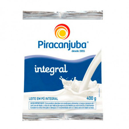 Leite Em Pó Piracanjuba Integral 400G