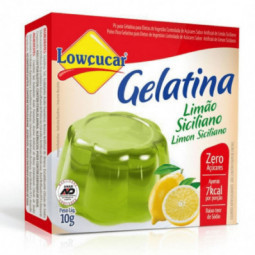 Gelatina Lowcucar Limão Siciliano Zero Açúcar 10G