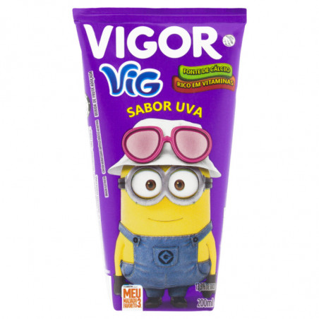 Bebida Adoçada Uva Meu Malvado Favorito Vigor Vig Caixa 200Ml