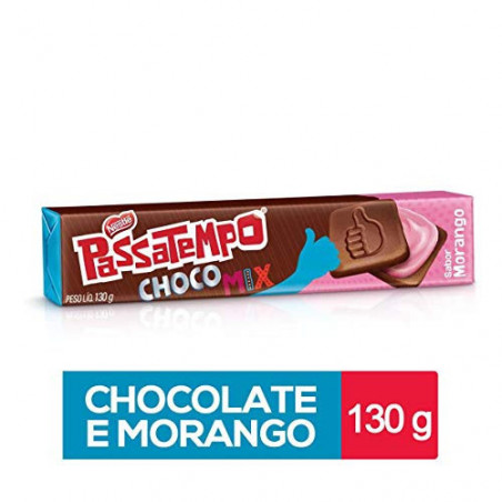 Biscoito Nestlé Passatempo Choco/ Morango 130G