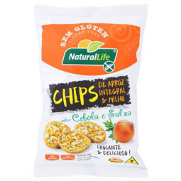 Chips Arroz Integral E Milho Natutal Life Cebola E Salsa 70G