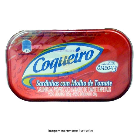 Sardinha Coqueiro Com Molho De Tomate