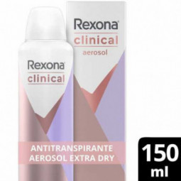 Antitranspirante Aerossol Extra Dry Rexona Clinical 150Ml