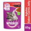 Racao Whiskas 85G Adulto Jelly Carne Sache