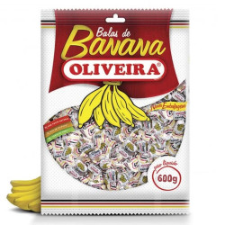 Bala Oliveira 600G Banana