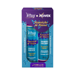 Kit Shampoo Hidratante + Tratamento Condicionante Vitay Novex Reposição De Massa 300Ml Cada