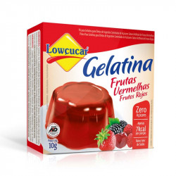 Gelatina Lowcucar 10G Frutas Verm.Zero