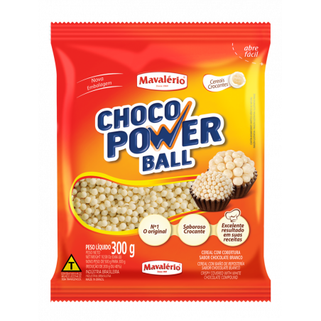 Choco Power Ball Mavalerio 80G Leite/Br*