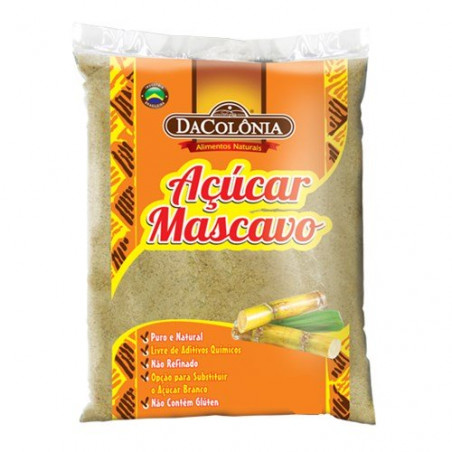 Açúcar Mascavo Dacolônia Pacote 1Kg