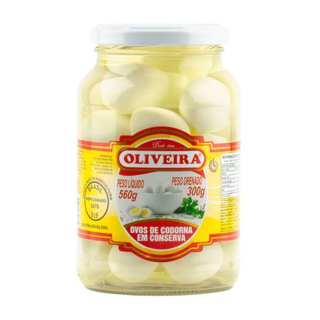 Ovo Codorna Conserva Oliveira 300G