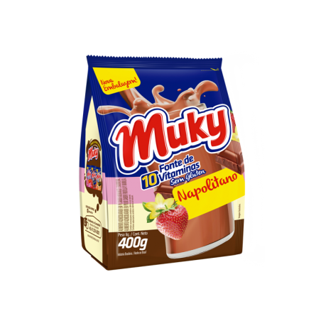 Achocolatado Em Pó Muky 400G Napolitano Sache