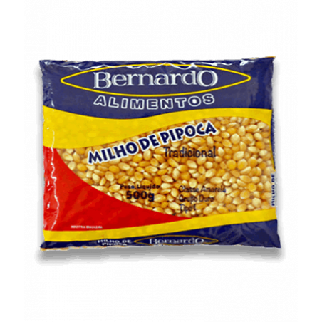 Milho Pipoca Bernardo 500G Tradicional 