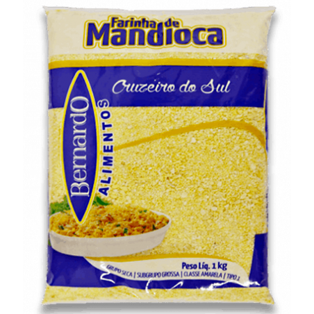 Farinha Mandioca Bernardo 1Kg Cruzeiro