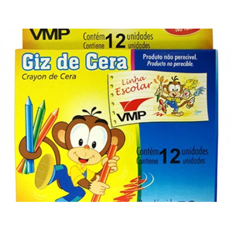 Giz De Cera Vmp 12 Cores