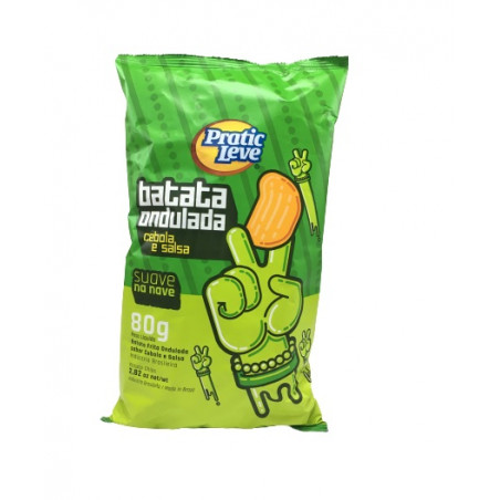 Batata Pratic Leve Ondulada Cebola/Salsa 80G