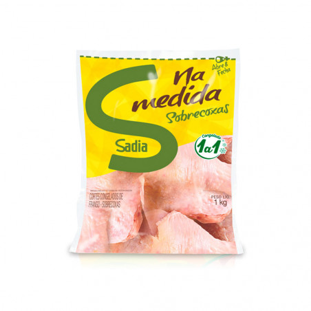 Corte de Frango  Sobrecoxas Sadia 1KG Pacote