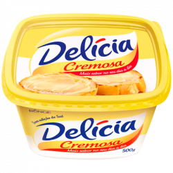 Margarina Delicia 500G Cremosa Com Sal