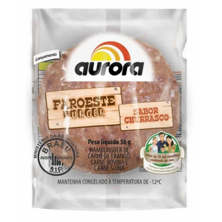 Hamburguer Aurora Misto Aves/Bovina/Suína  56G