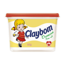Margarina Claybom 500G Cremosa Sem Sal 50%