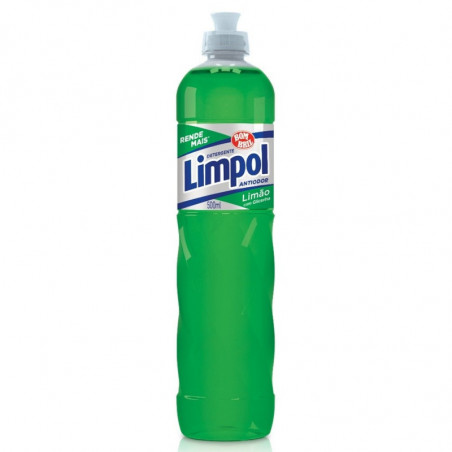 Detergente Líquido Limão Bom Bril Limpol Frasco 500Ml