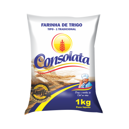 Farinha De Trigo Consolata 1Kg Sem Ferm.