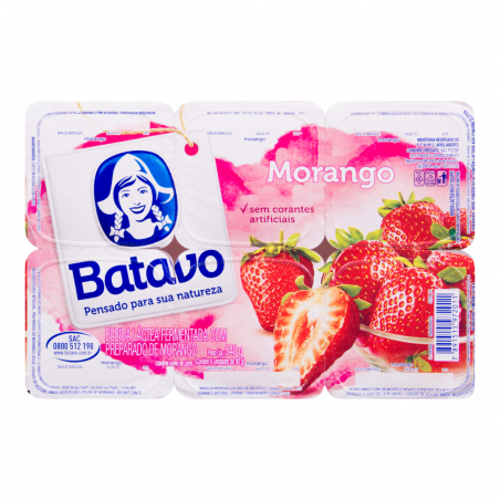 Bebida Lactea Batavo 540G Morango Bandeja