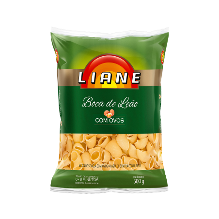 Macarrão Liane 500G Boca De Leao Com Ovos