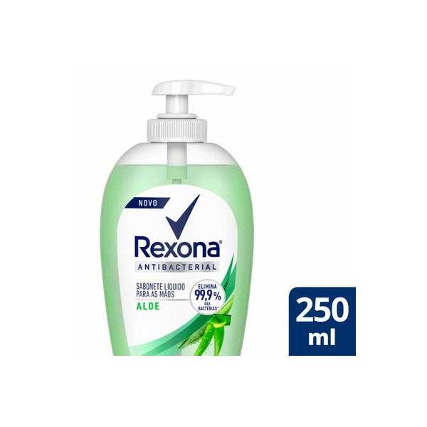 Sabonete Líquido Rexona 250ml Antibacterial Aloe 6290