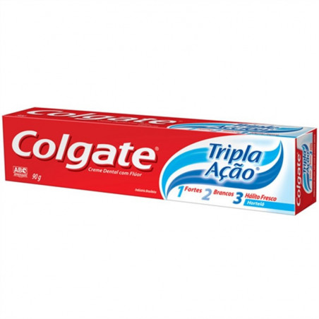 Creme Dental Hortelã Colgate Tripla Ação Caixa 90G