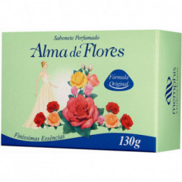 Sabonete Em Barra Perfumado Alma De Flores 130G Flores Essênciais Unit