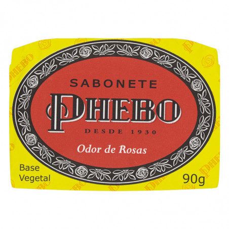 Sabonete Em Barra Vegetal Odor De Rosas Phebo Cartucho 90G