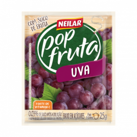 Suco Pop Fruta 25G Uva