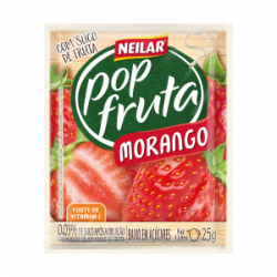 Suco Pop Fruta 25G Morango
