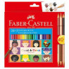 Lapis De Cor Faber Castell 24+3 Caras