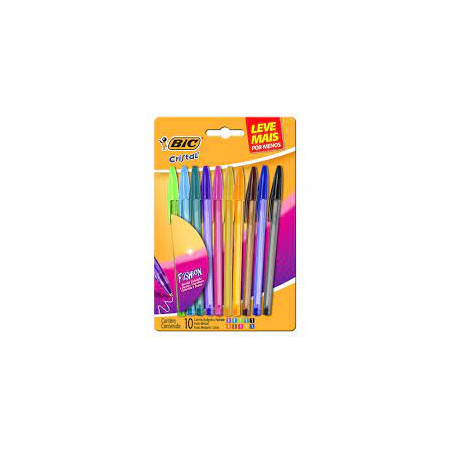 Kit Caneta Bic Crist. FSH+DESLI. Color