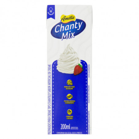 Chantilly Creme Amélia Chanty Mix Caixa 200Ml