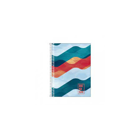 Caderno Univ. Design 160 FL 10x1 Espiral CD