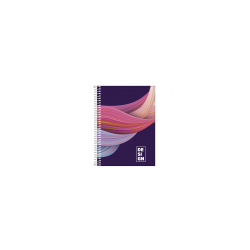 Caderno Univ. Design 80 FL 1x1 Espiral CD