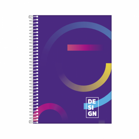 Caderno Univ. Design 320 FL 20x1 Espiral CD